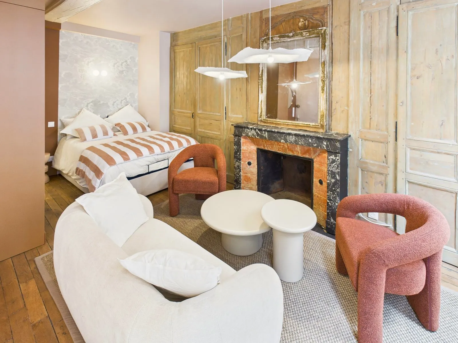 Pièce de vie de l’appartement Larivey 21.1